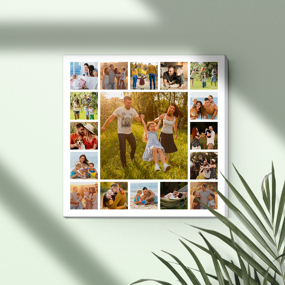 Фотоколлаж на холсте 35x35 см на 17 фото Фотоколлаж на холсте 35x35 см на 17 фото