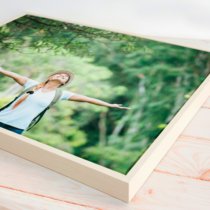 Фотография на холсте 30х40 в парящей теневой рамке молочно-белого цвета