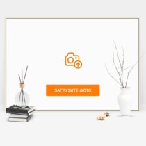 Фотография на холсте 100х75 в парящей теневой рамке молочно-белого цвета