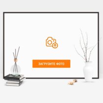 Фотография на холсте 100х75 в парящей теневой рамке цвета венге