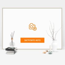 Фотография на холсте 120х80 в парящей теневой рамке молочно-белого цвета