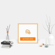 Фотография на холсте 30х30 в парящей теневой рамке цвета античное золото