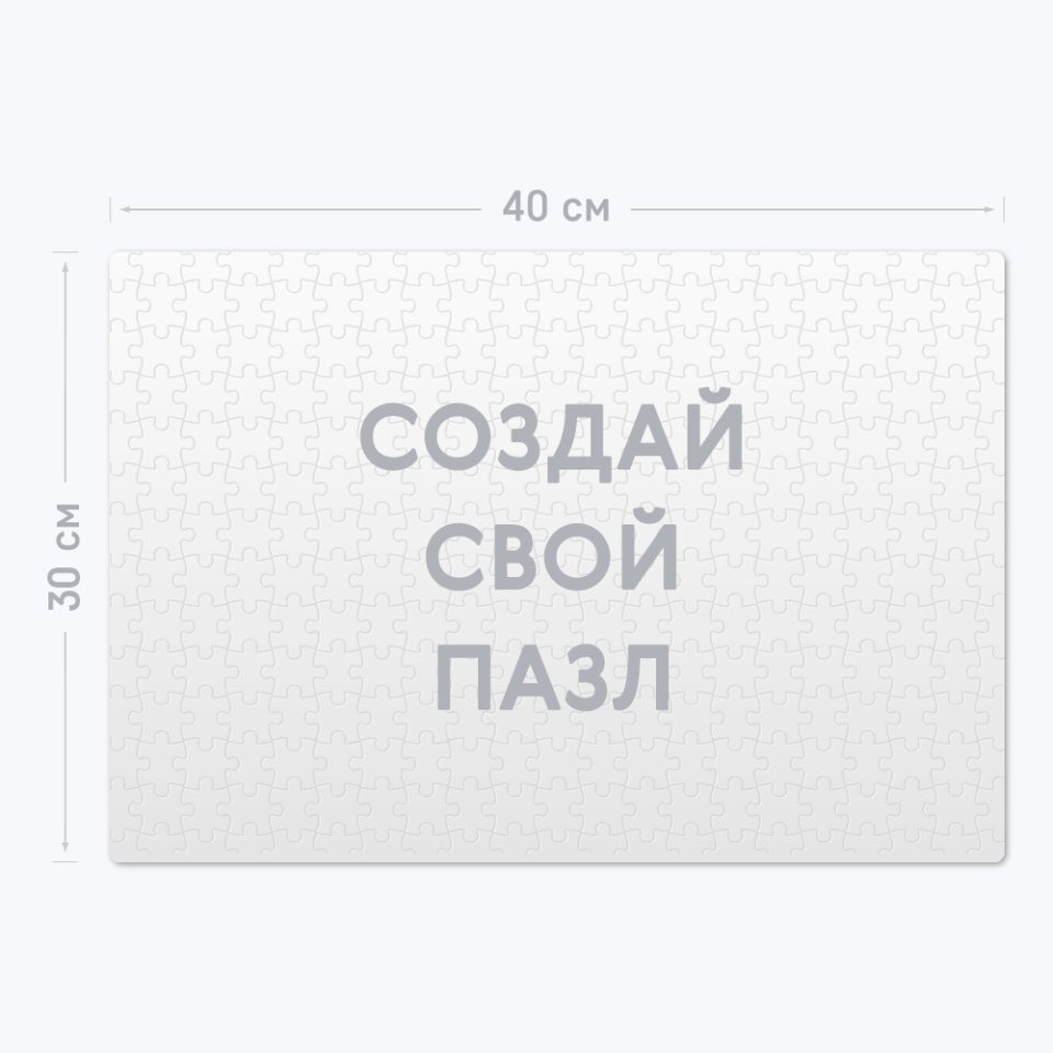 Картонный пазл 40×30 см на 300 элементов