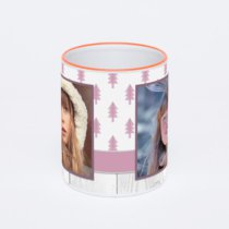 Кружка с оранжевой ручкой и ободком