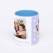 Синяя кружка с фотопечатью