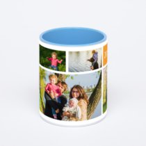 Синяя кружка с фотопечатью