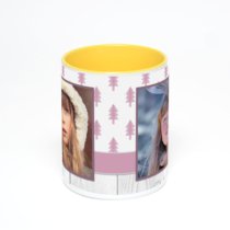 Желтая кружка с фотопечатью