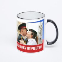 Печать на кружке-хамелеоне