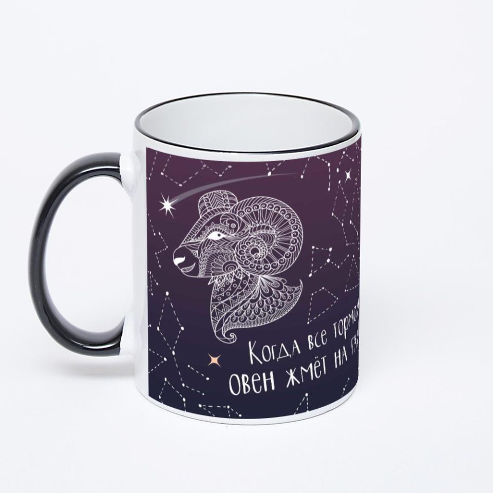 Печать на кружке-хамелеоне