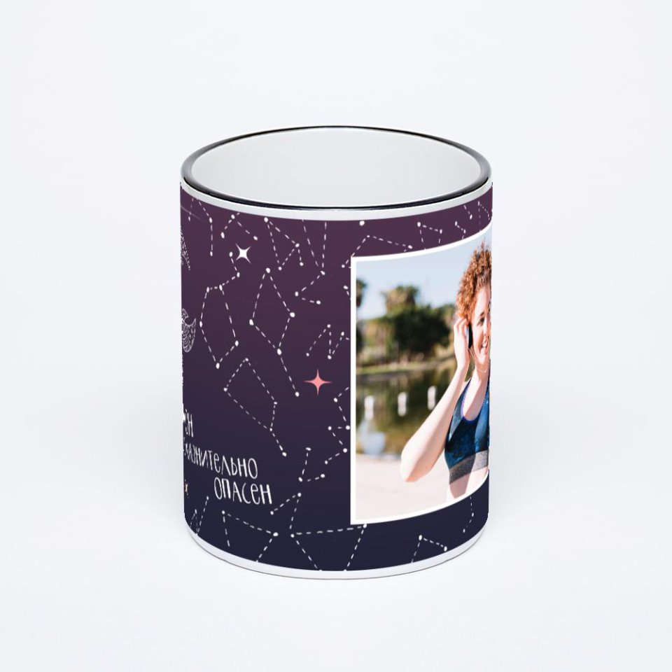 Печать на кружке-хамелеоне