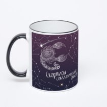 Печать на кружке-хамелеоне