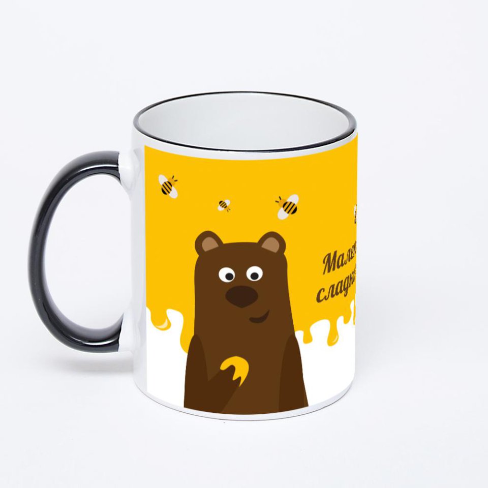 Печать на кружке-хамелеоне