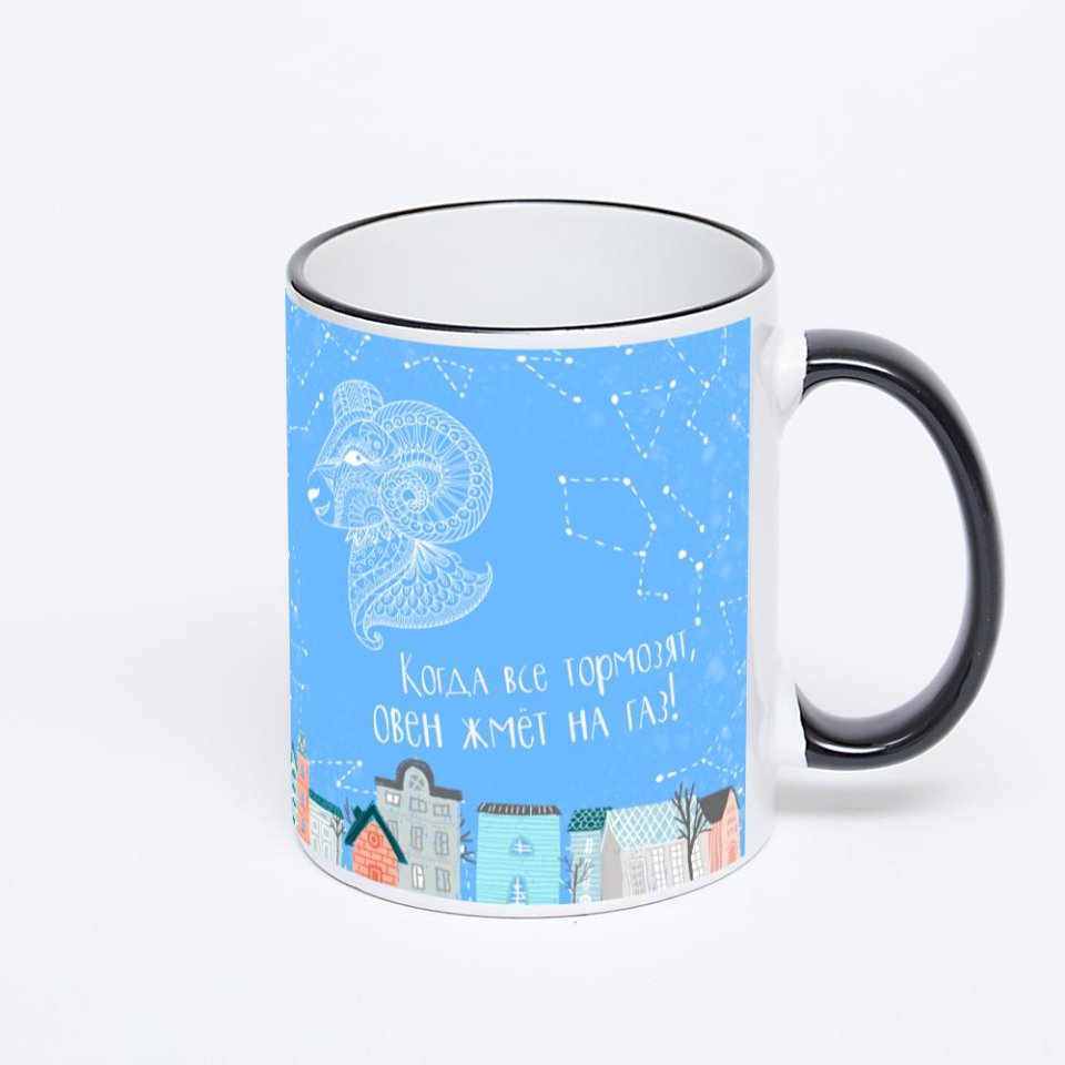 Печать на кружке-хамелеоне