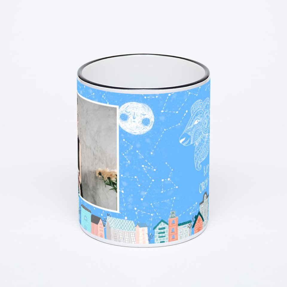 Печать на кружке-хамелеоне