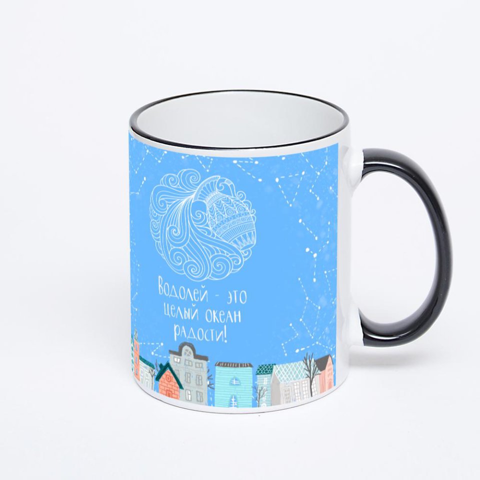 Печать на кружке-хамелеоне