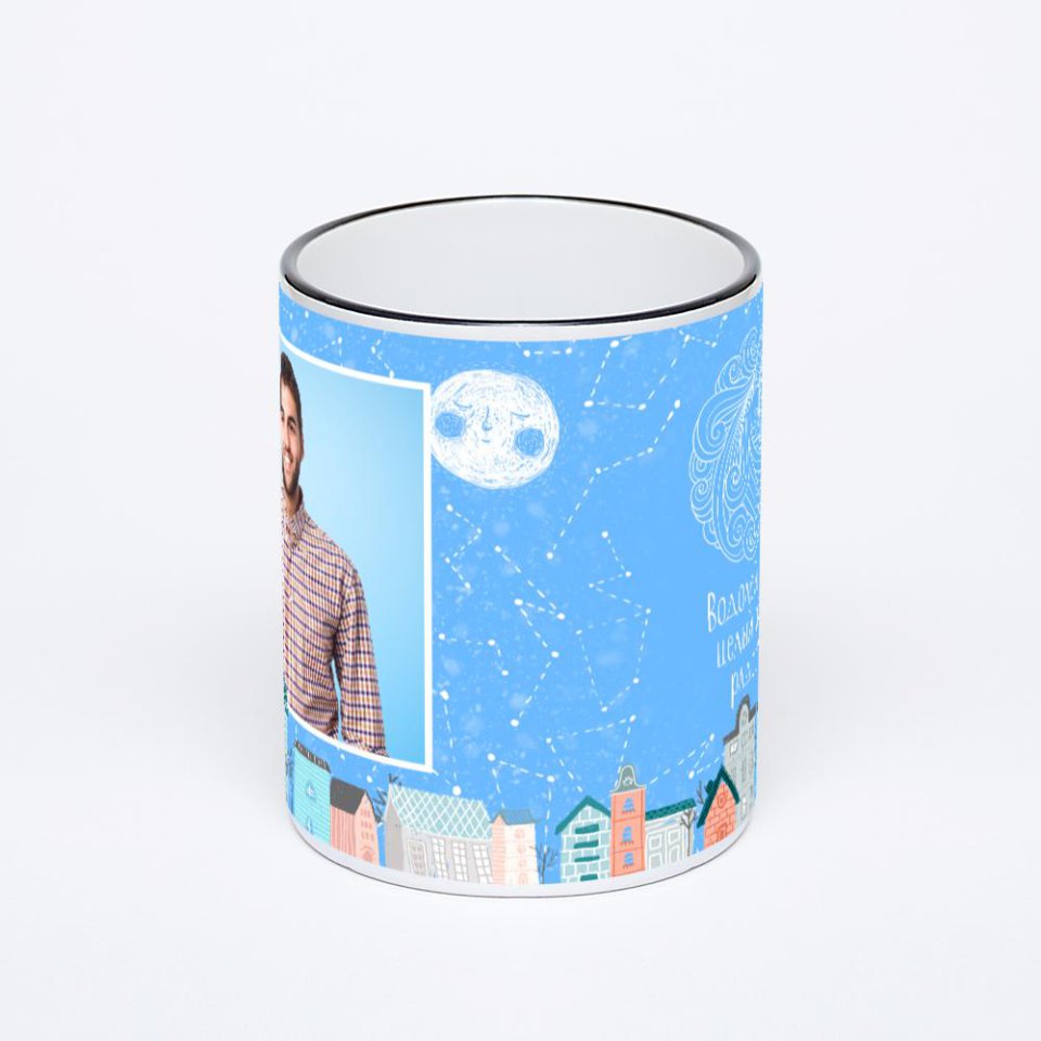 Печать на кружке-хамелеоне