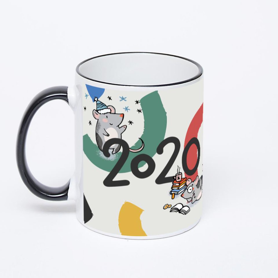 Печать на кружке-хамелеоне