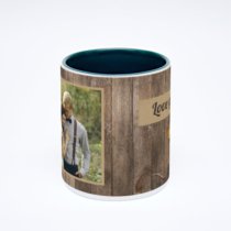 Зелёная кружка с фотопечатью