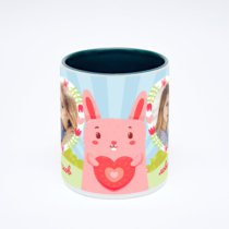 Зелёная кружка с фотопечатью