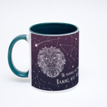 Зелёная кружка с фотопечатью