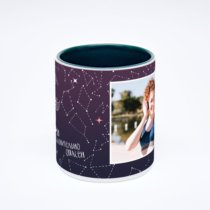 Зелёная кружка с фотопечатью