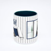 Зелёная кружка с фотопечатью