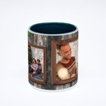 Зелёная кружка с фотопечатью