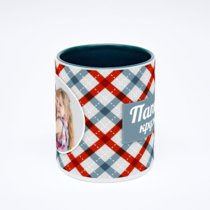 Зелёная кружка с фотопечатью