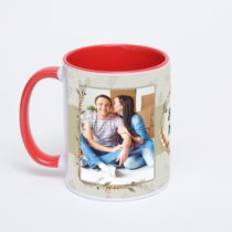 Красная кружка с фотопечатью