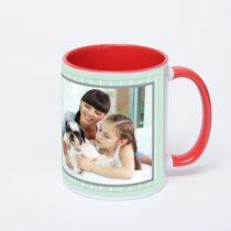 Красная кружка с фотопечатью