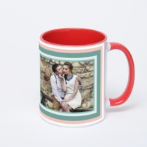 Красная кружка с фотопечатью