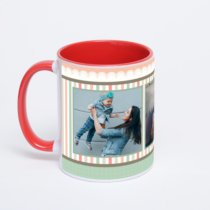 Красная кружка с фотопечатью