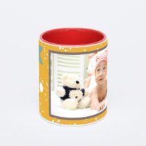 Красная кружка с фотопечатью