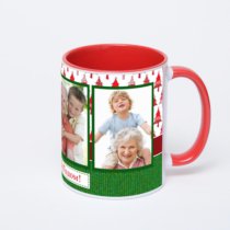 Красная кружка с фотопечатью