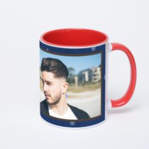 Красная кружка с фотопечатью