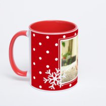 Красная кружка с фотопечатью