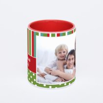 Красная кружка с фотопечатью