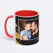 Красная кружка с фотопечатью