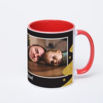 Красная кружка с фотопечатью