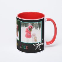 Красная кружка с фотопечатью