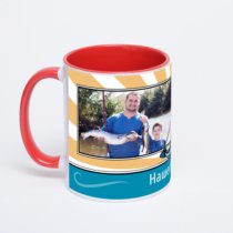 Красная кружка с фотопечатью