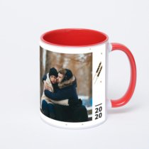 Красная кружка с фотопечатью