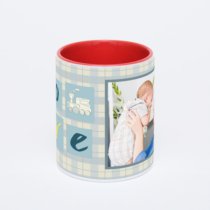 Красная кружка с фотопечатью