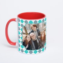 Красная кружка с фотопечатью