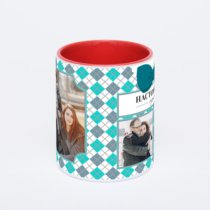 Красная кружка с фотопечатью
