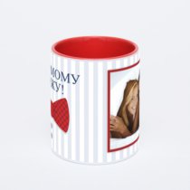 Красная кружка с фотопечатью