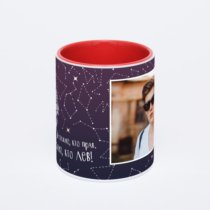 Красная кружка с фотопечатью