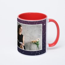 Красная кружка с фотопечатью