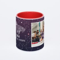 Красная кружка с фотопечатью