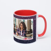 Красная кружка с фотопечатью